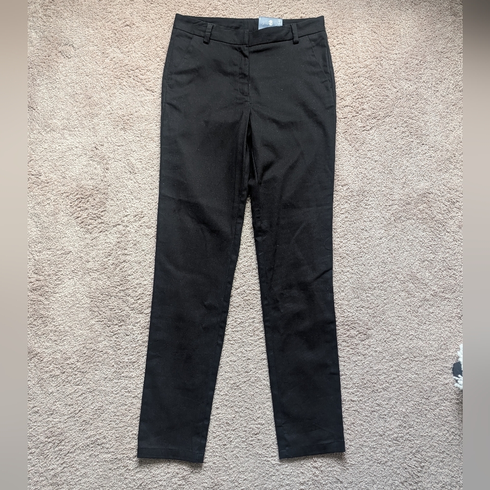 NWT IZOD School Uniform Pants Juniors Sz 6 Black Stretch Straight
